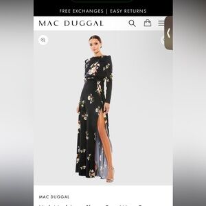 Ienna Duggal Mac Duggal floral gown
